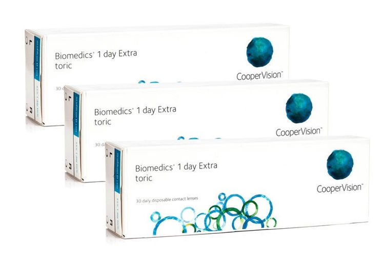 Picture of Cooper Vision Biomedics 1 Day Extra Toric  (90 lenses)